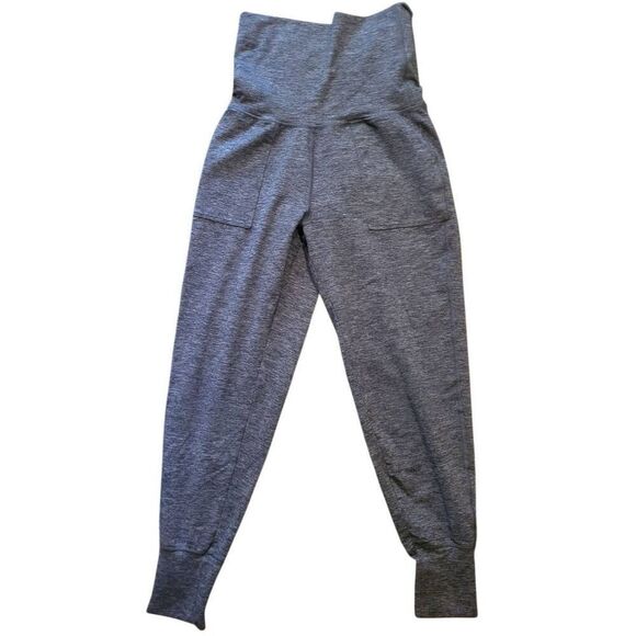 Aerie Pants Women's XS Grey Heathered Offline The Hugger Jogger Foldover - Picture 1 of 5